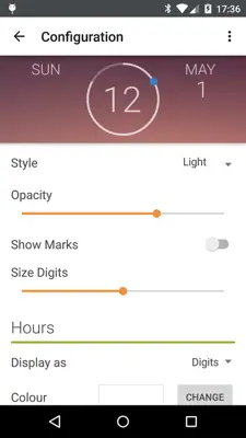 onca Clock Widget android App screenshot 1